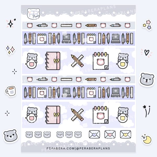 KIT: Cute Functional Planner Stickers - Work & Doodles Set - Image 2