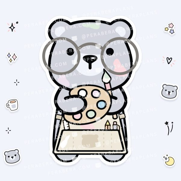 Die Cut: Single Large Stickers - Painter