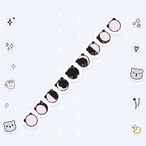 Die Cut: Single Large Stickers - Lilac Moon Phases