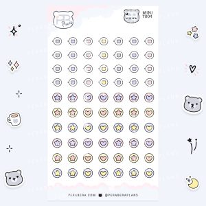 MINI-Functional: Cute Functional Planner Stickers - Speech and Bullets