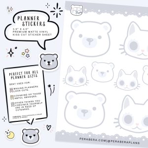 Notes: Cute Functional Planner Stickers - Pink Frills