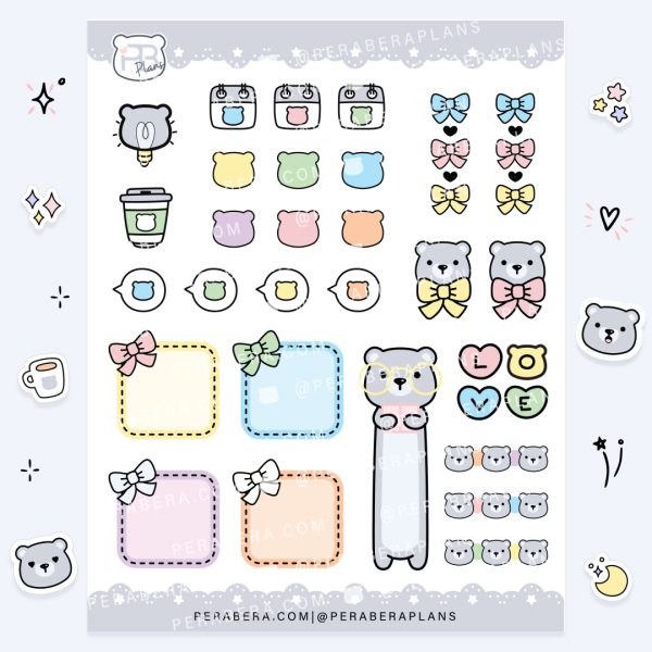 KIT: Cute Functional Planner Stickers - Pink Frill - Image 5
