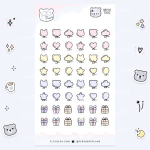 MINI-Celebration: Celebration Planner Stickers - Balloons and Gifts