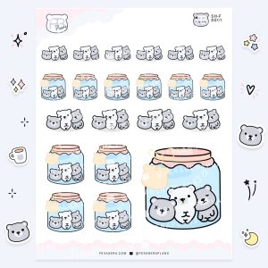 Doodles: Fun Planner Stickers - Beary Jam