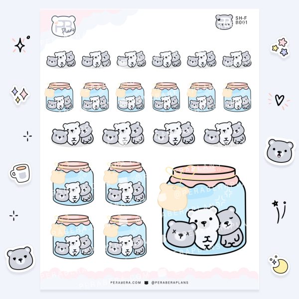 Doodles: Fun Planner Stickers - Beary Jam