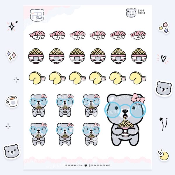 Doodles: Food Planner Stickers - Take - Out