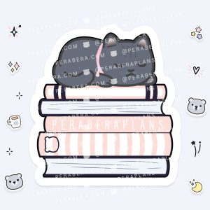 Die Cut: Single Large Stickers - Sleepy Alli Cat Books