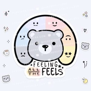 Die Cut: Single Large Stickers - Feeling all the feels