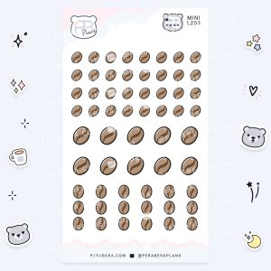 MINI-Doodles: Cute Coffee Bean Stickers