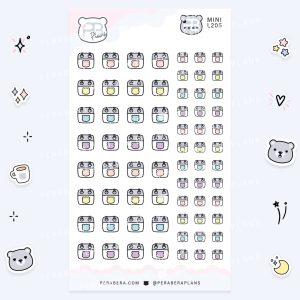 MINI-Doodles: Cute Calendar Functional Bullet List Stickers