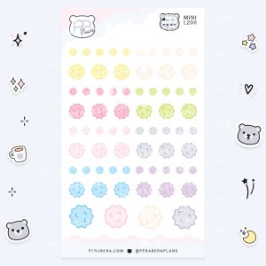 MINI-Doodles: Cute Candy Functional Bullet List Stickers
