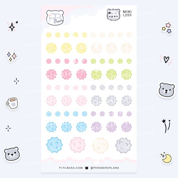 MINI-Doodles: Cute Candy Functional Bullet List Stickers
