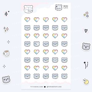 MINI-Doodles: Cute Autism Awareness Ausome Mama Functional Bullet List Stickers