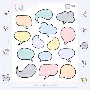Notes: Cute Functional Pastel Speech Bubbles