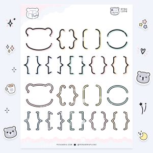 Cute Functional Pastel Writing Brackets