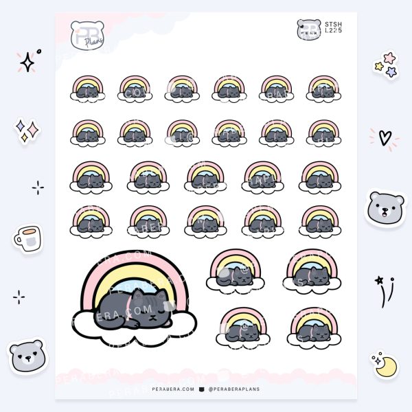 Cute Functional Rainbow Sleeping Alli Cat