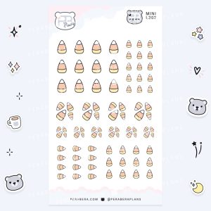 MINI-Doodles Candy Corn: Cute Calendar Functional Bullet List Stickers