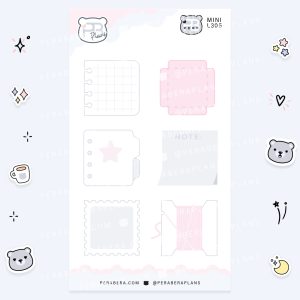 MINI-Doodles Notes 2: Cute Calendar Functional Bullet List Stickers