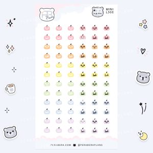 MINI-Doodles Mini Jack-O-Lanters: Cute Calendar Functional Bullet List Stickers