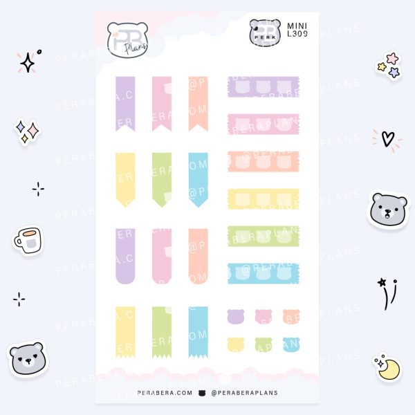MINI-Doodles Page Extras: Cute Calendar Functional Bullet List Stickers