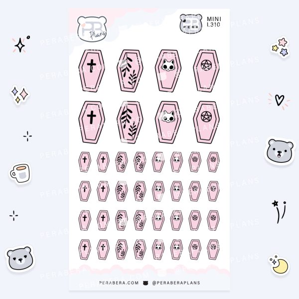 MINI-Doodles Coffin: Cute Calendar Functional Bullet List Stickers