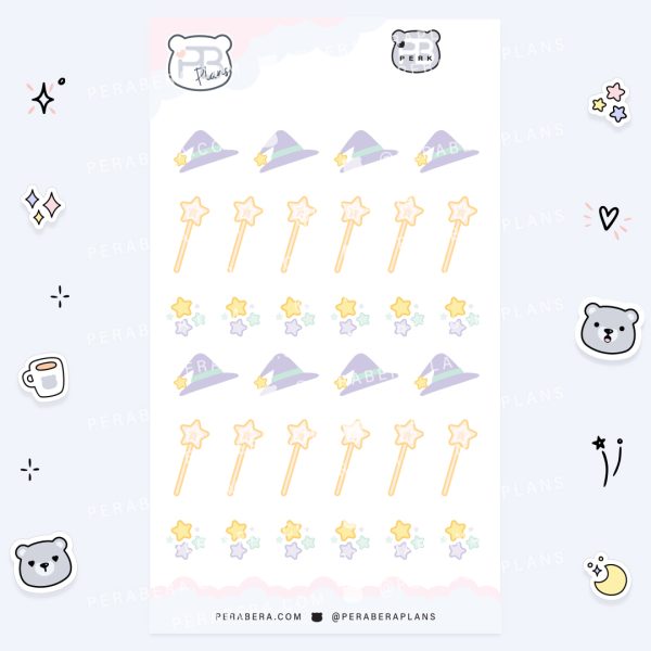 MINI-Doodles Witchy Extras: Cute Calendar Functional Bullet List Stickers