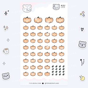 MINI-Doodles Jack-O-Numbers: Cute Calendar Functional Bullet List Stickers