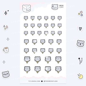 MINI-Doodles Light Bulbs: Cute Idea Calendar Functional Bullet List Stickers