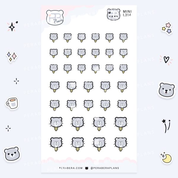 MINI-Doodles Light Bulbs: Cute Idea Calendar Functional Bullet List Stickers