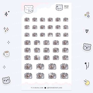 MINI-Doodles Camera: Cute Calendar Functional Bullet List Stickers