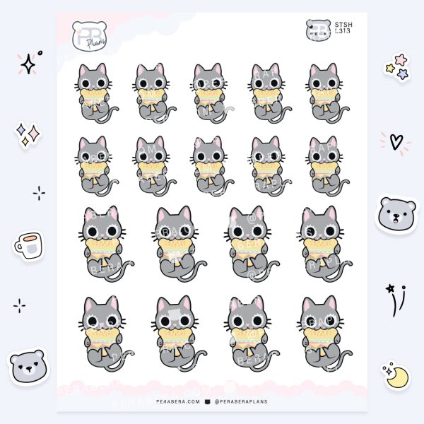 Alli Burger: Cute Food Doodle Sticker Sheet