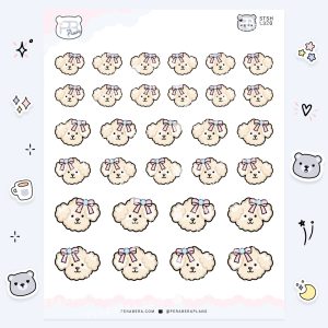 Floof Dog: Cute Doodle Sticker Sheet