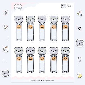Large Jack-O-Bear: Cute Spooky Notes Labels