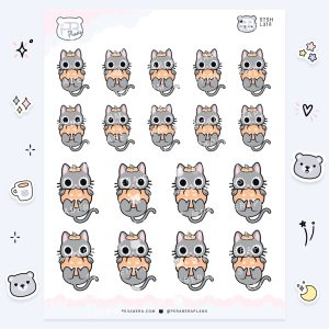 Alli Jack-O-Lantern: Cute Spooky Doodle Sticker Sheet