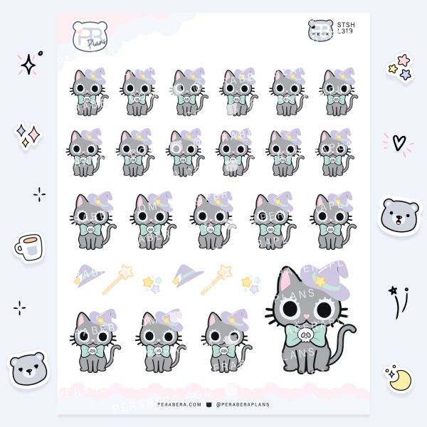 Alli Witch: Cute Spooky Doodle Sticker Sheet