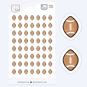 Mini Football Planner Stickers – Game Day & Sports Practice Icons