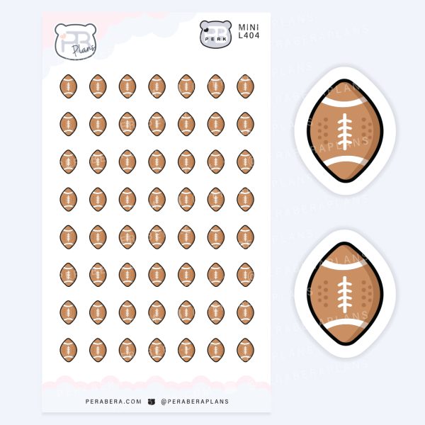 Mini Football Planner Stickers – Game Day & Sports Practice Icons