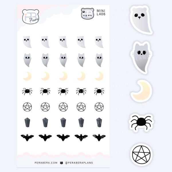 Mini Magical Planner Stickers – Spooky Cute Halloween Icons