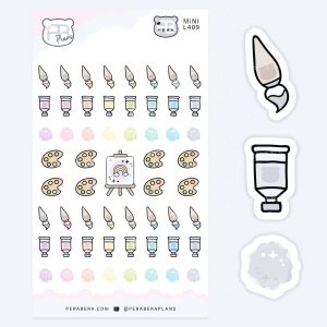 Mini Paint Planner Stickers – Art & Creative Project Icons