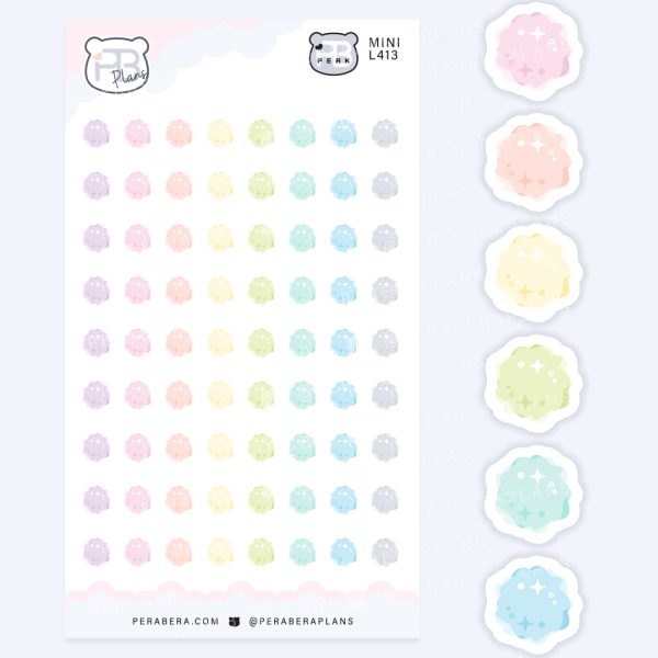 Mini Ink Blob Stickers – Art & Creative Journaling Bullets/Dots