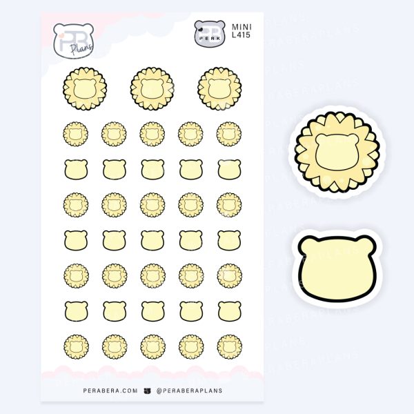 Mini Cute Suns & Bears – Creative Weather Planning Bullets/Dots