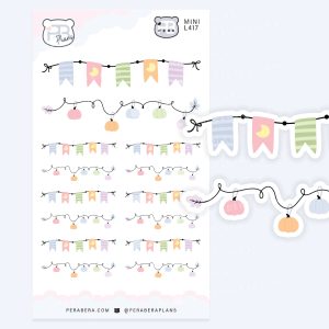 Mini Cute Autumn Banners – Holiday Divider Stickers