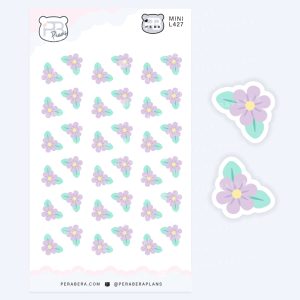 Mini Cottagecore Flower Corner Sheet – Cute Outdoor Nature Accent Deco Stickers