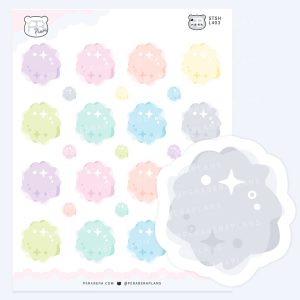 Paint Blob Background & Note Stickers – Art & Creative Project