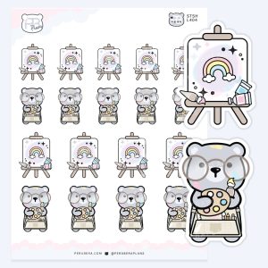 Painter & Easel – Art & Creative Project Planner Stickers