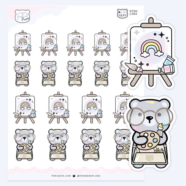Painter & Easel – Art & Creative Project Planner Stickers
