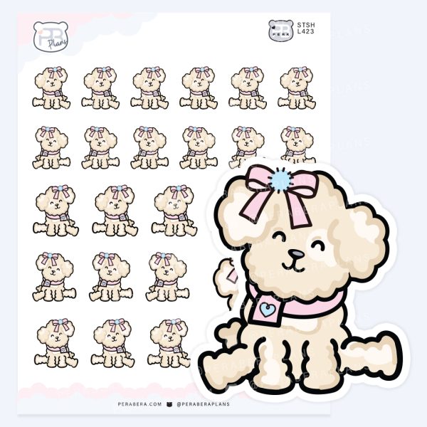 Playful Sitting Floof the Puppy – Cute Character Deco Sheet