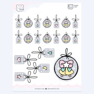 Holiday Gift Tag Sticker Sheet – Festive Holiday Planner Stickers