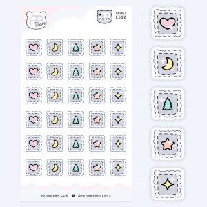Mini Cute Sewing Patchwork Stickers – Hobby Stickers