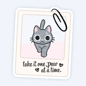 Die Cut: Single Large Stickers - Cute Instant Photo Alli Positive Motiovation